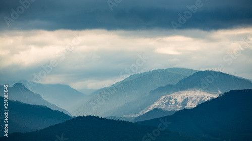Mountains in dense clouds © Victor Kaprov