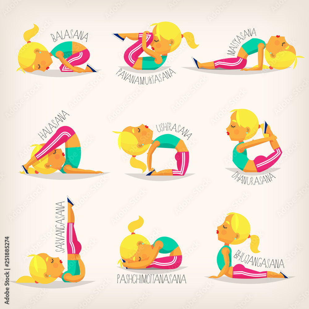 real yoga poses with names