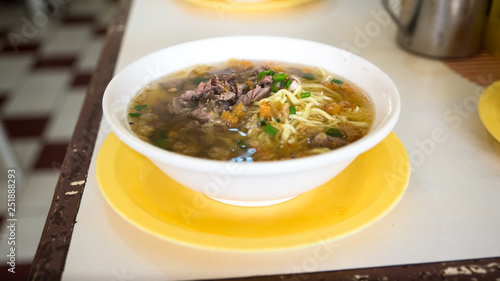 Batchoy Filipino Soup in La Paz, Iloilo - Philippines