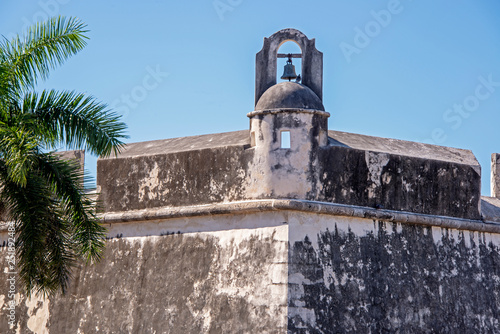 Ancient bulwark with watchtower photo