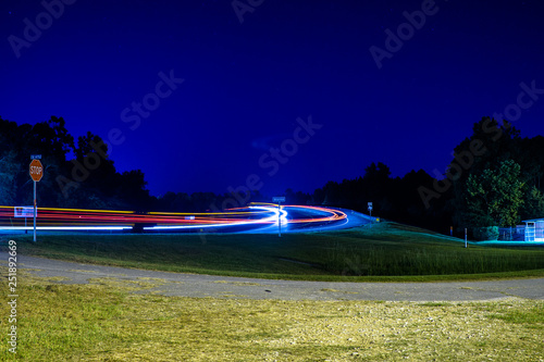 taillights on the highway