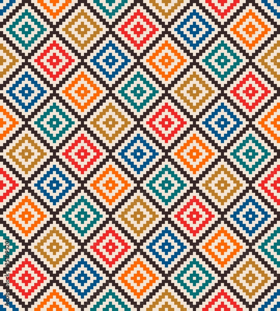 Aztec like style pattern illustration Stock Vector | Adobe Stock