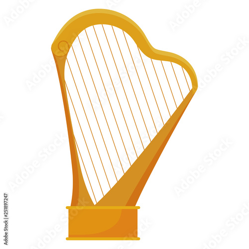 harp instrument isolated icon