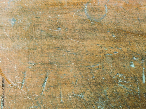 Old scratched wooden cutting board texture