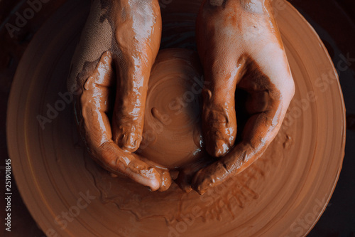 Canvas Print photos of pottery