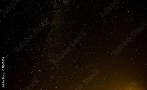 Long exposure of tent camp