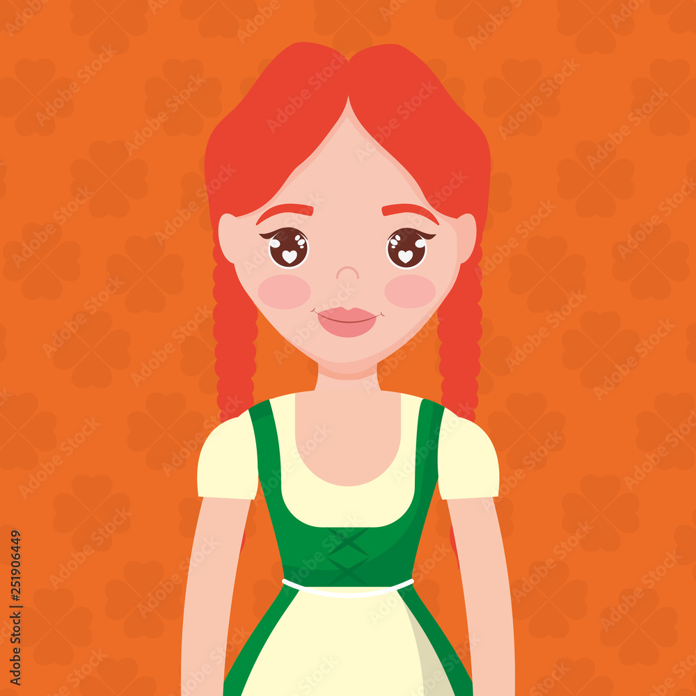 irish woman antique character irish woman antique character