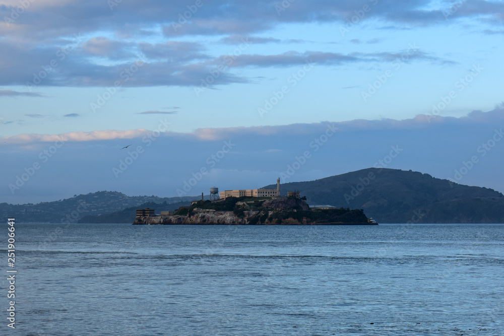 Alcatraz Island from San Francisco Fisherman's Wharf