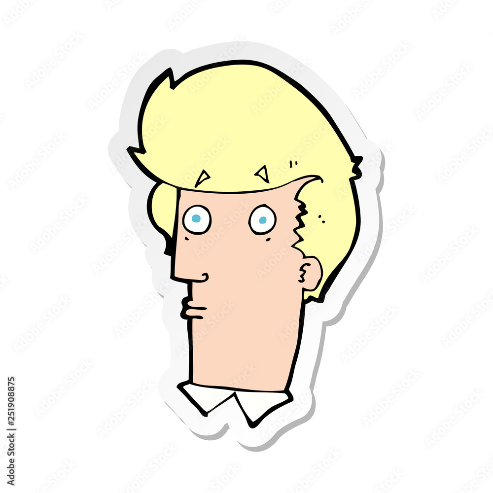 sticker of a cartoon surprised expression sticker of a cartoon surprised expression