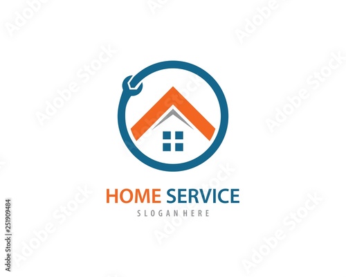 Home service logo vector