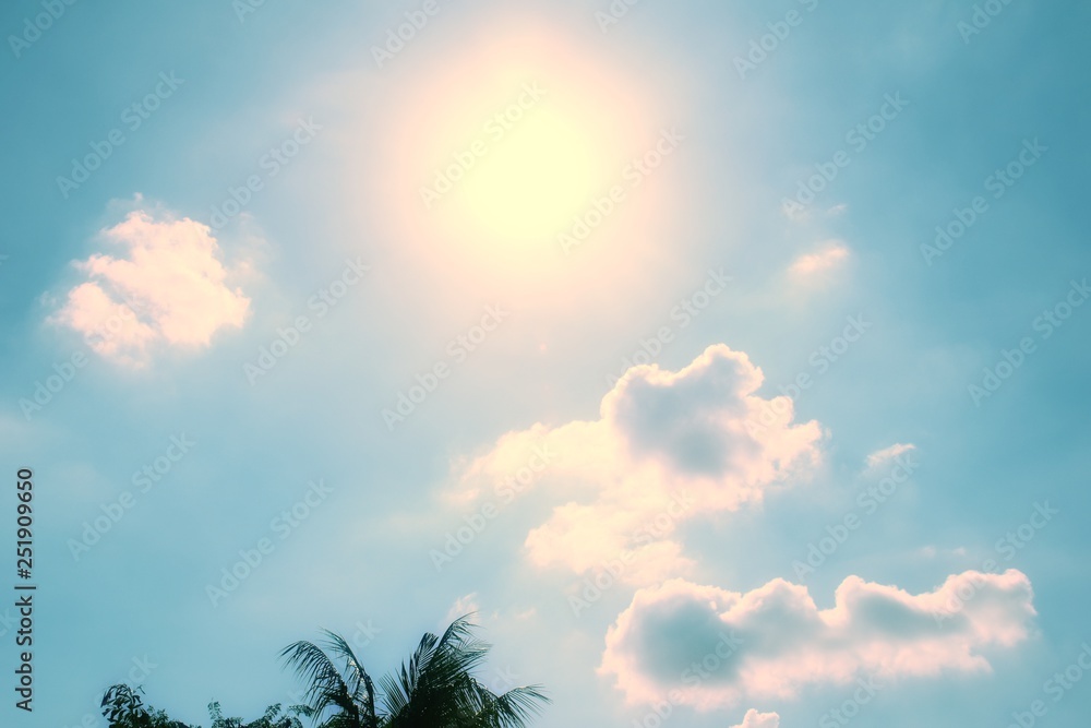 Obraz premium Sun in the sky.