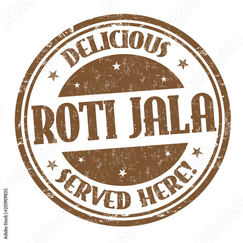 Roti jala sign or stamp