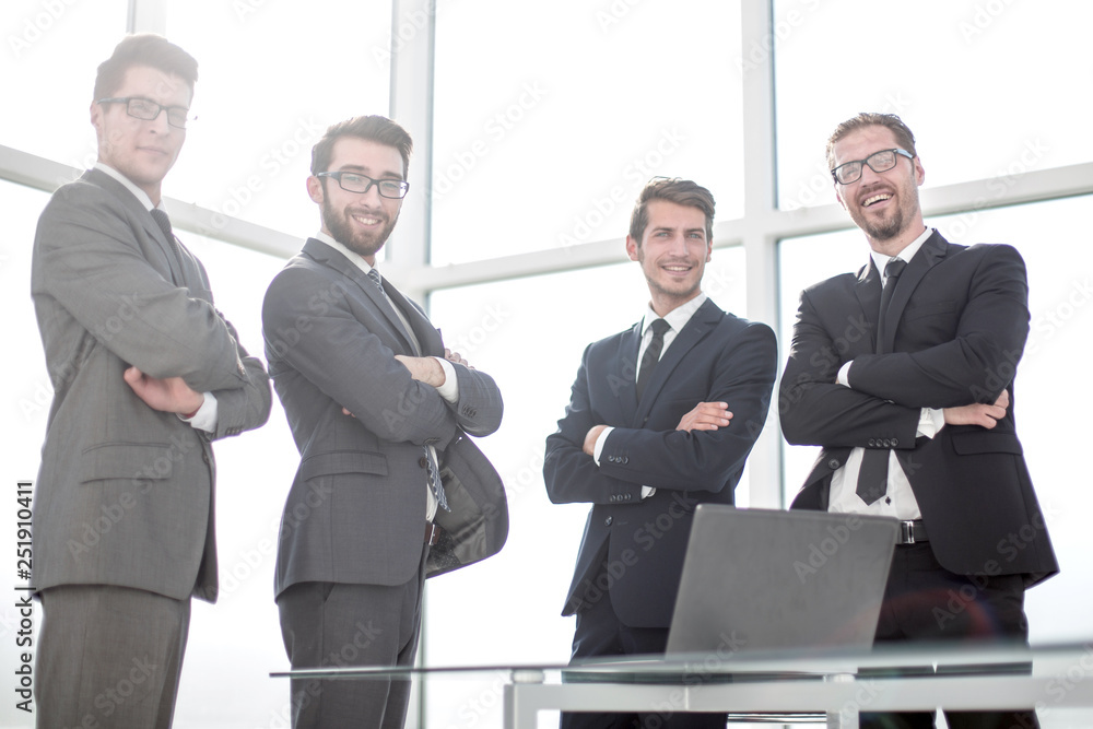 group of business people standing in the office. group of business people standing in the office.