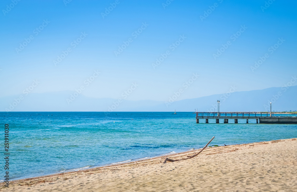 Beautiful Paralia Katerini beach, Greece