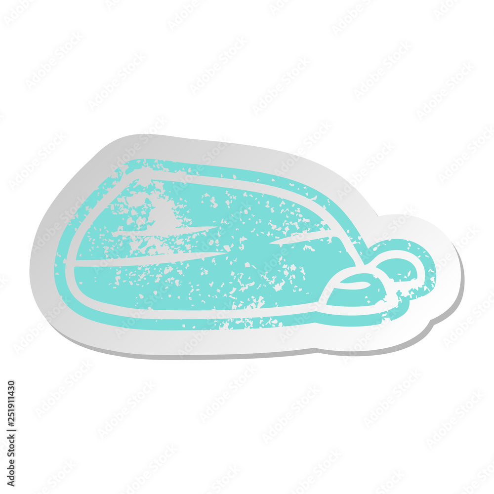 distressed old sticker of stone and pebbles distressed old sticker of stone and pebbles