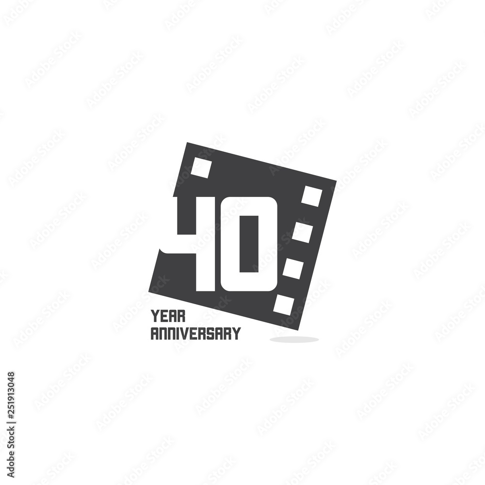 40 Year Anniversary Vector Template Design Illustration 40 Year Anniversary Vector Template Design Illustration
