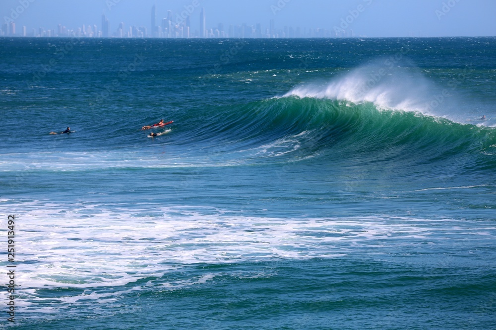Amazing surfing at Greenmount Beach during Cyclone Oma, Gold Coast Queensland Australia. Amazing surfing at Greenmount Beach during Cyclone Oma, Gold Coast Queensland Australia.
