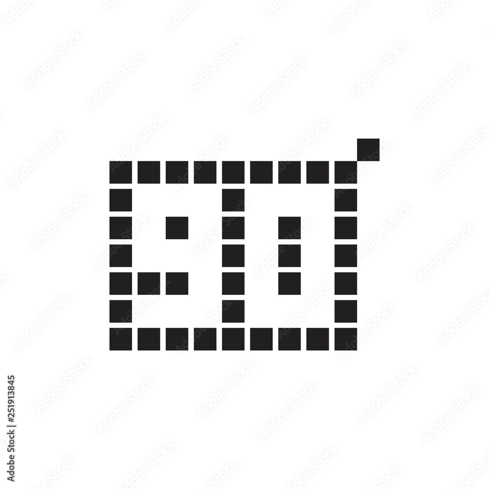 90 Year Anniversary Pixel Number Vector Template Design Illustration 90 Year Anniversary Pixel Number Vector Template Design Illustration