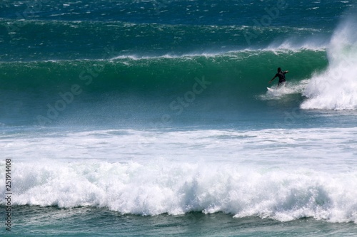 Amazing backwash waves at Snapper Rocks during Cyclone Oma, Gold Coast Australia