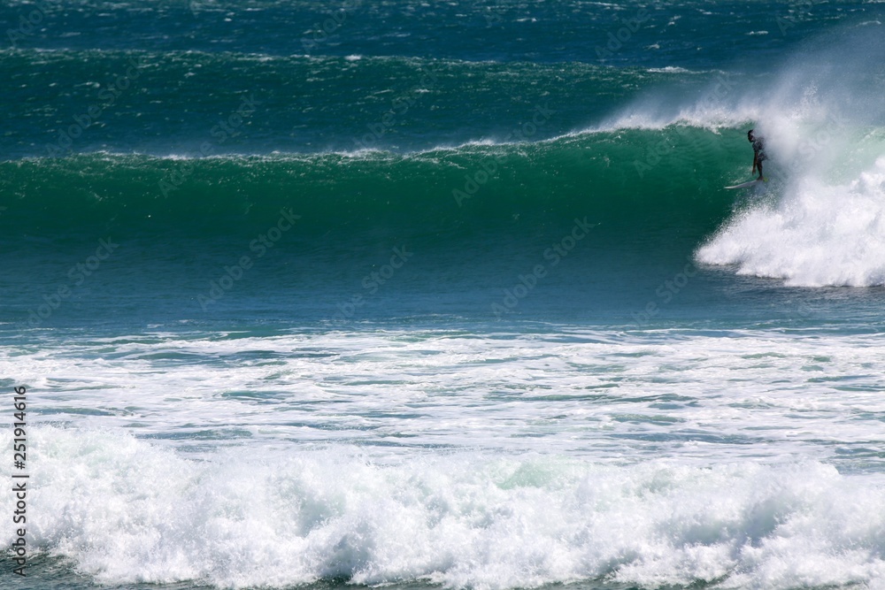 Perfect waves at Kirra Beach during Cyclone Oma, Gold Coast Queensland Australia surfing.