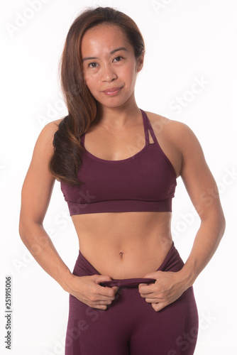 Filipino girl in gym wear