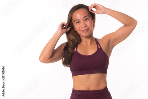 Filipino girl in gym wear