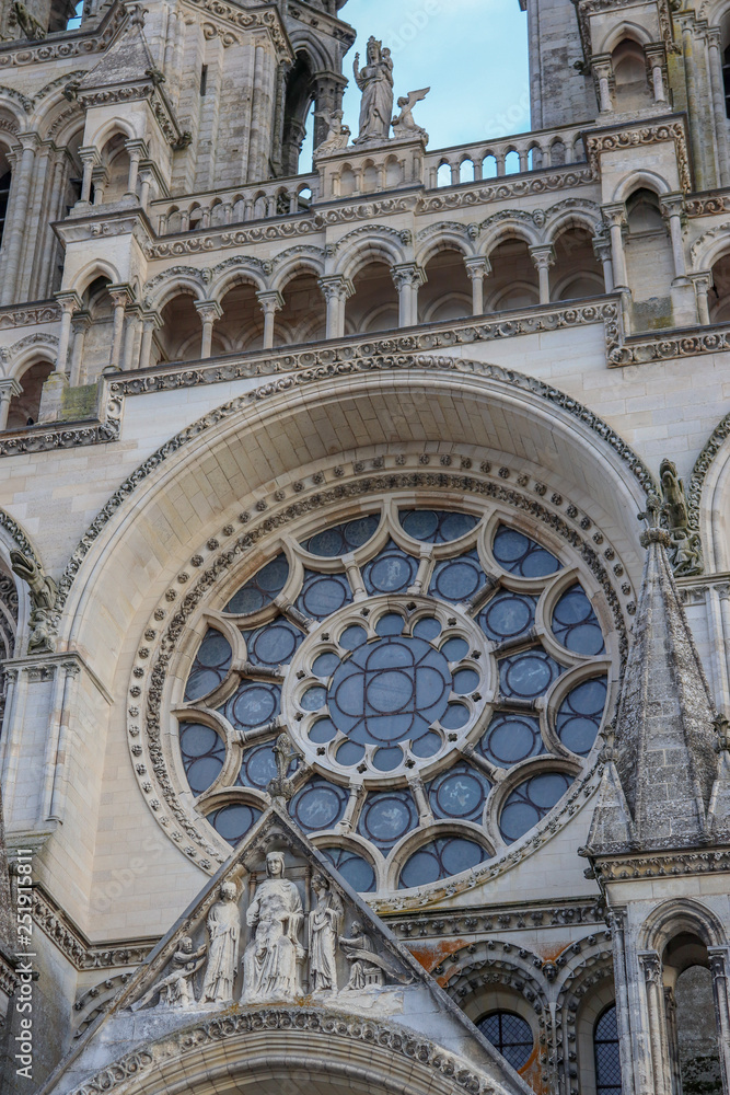 Hauts-de-France - Picardie - Aisne - Laon - Cathédrale Notre-Dame - Rosace