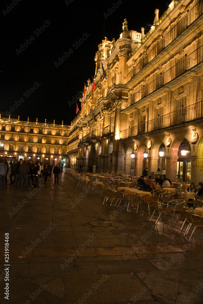 Plaza Mayor,Salamanca,Castilla-Leon,Spain