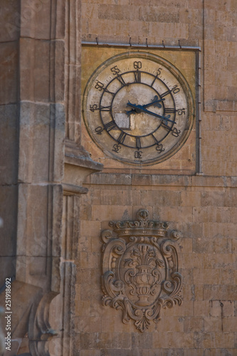 Catedral,reloj,Salamanca,Castilla-Leon,Spain