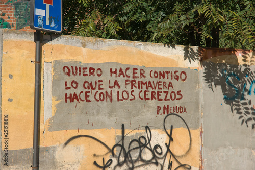 Pintada,Pablo Neruda,Poesia,Salamanca,Castilla-Leon,Spain