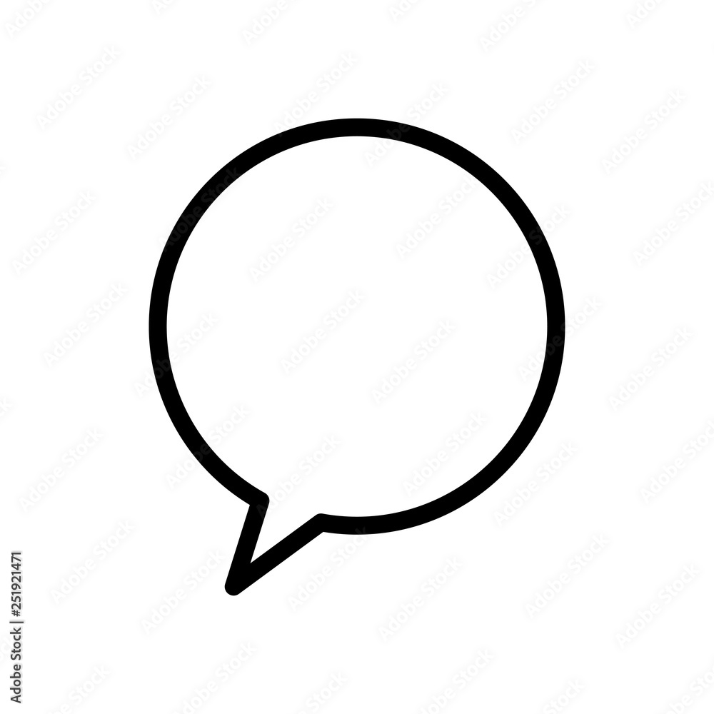 Bubble speech icon Bubble speech icon