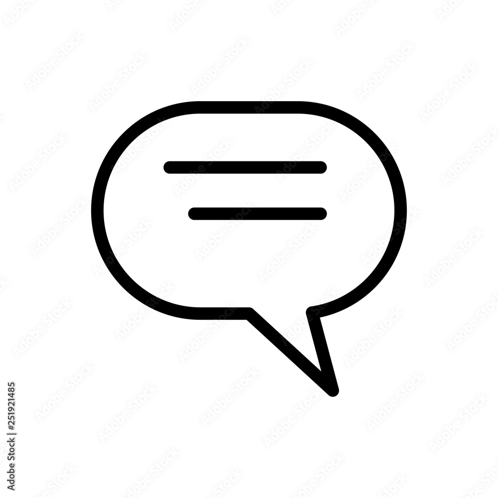 Bubble speech icon Bubble speech icon