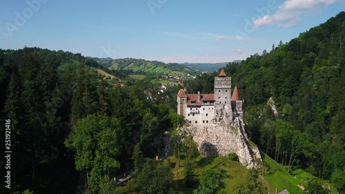 Wallpaper Mural Aerial Romania Bran Castle Dracula June 2018 Sunny Day 30mm 4K Inspire 2 Prores  Aerial video of Bran Castle in Romania on a beautiful sunny day. Torontodigital.ca