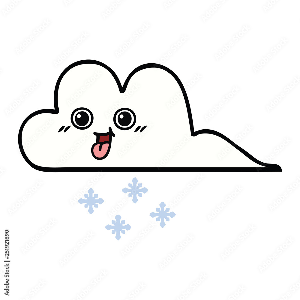 cute cartoon snow cloud cute cartoon snow cloud