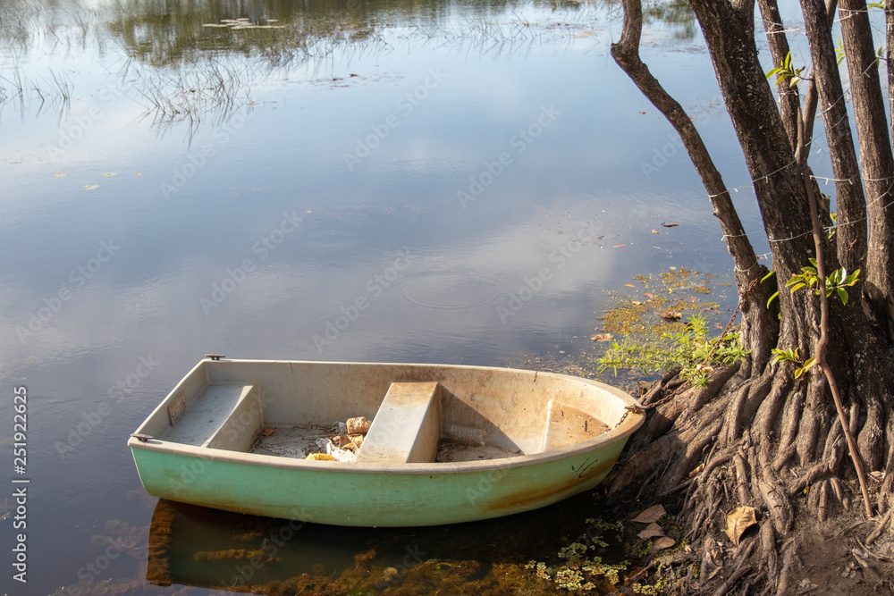 boat on the lake