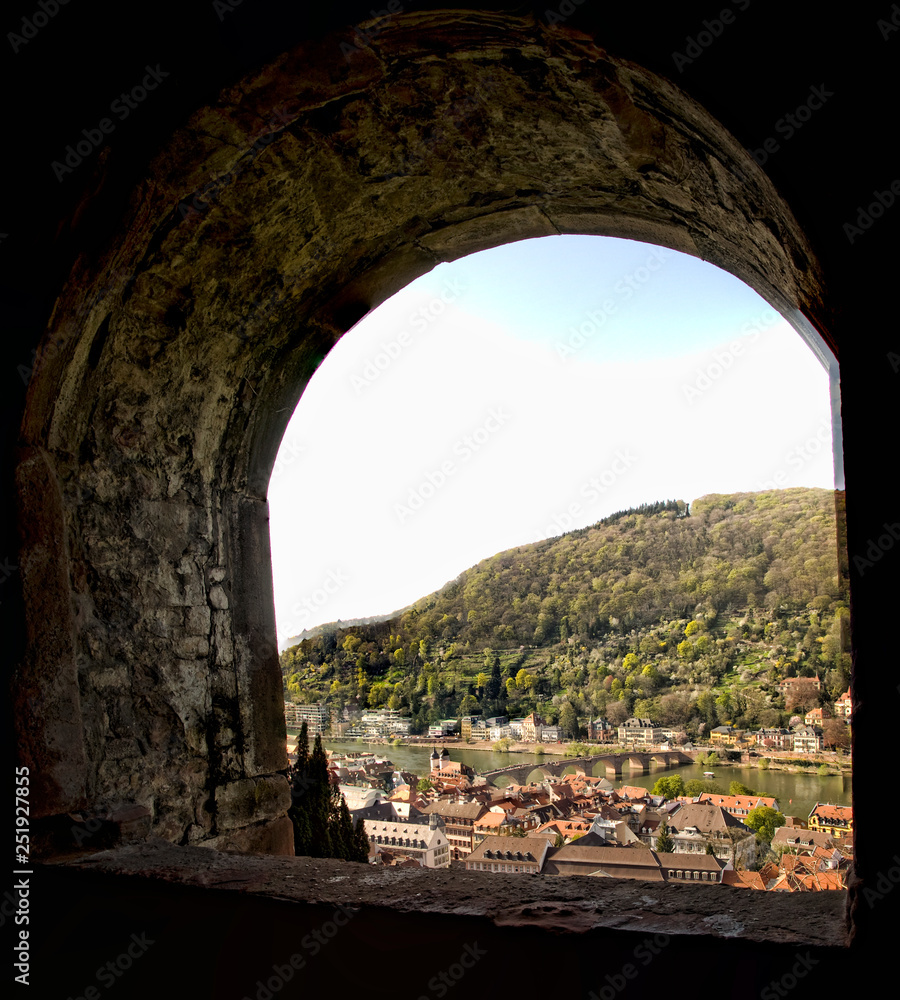 Heidelberg Castle and old bridge, Heidelberg. Baden-WŸrttenberg. Germany