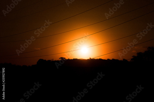 Pôr do Sol em Viagem para São Paulo