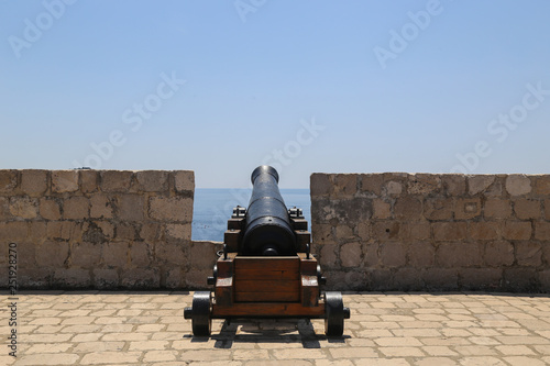 A Cannon on Dubrovniks wall photo