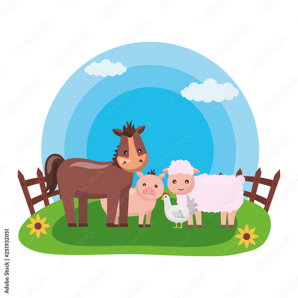 Fototapeta premium animal farm fresh