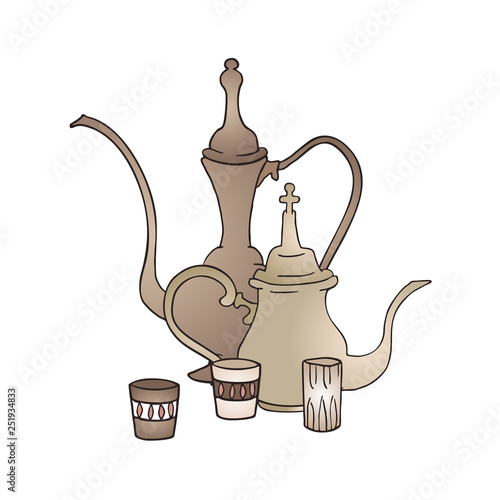 Classic teapot illustration