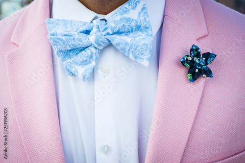 Colorful Suit and Tie Mens Combo for Derby Close Up