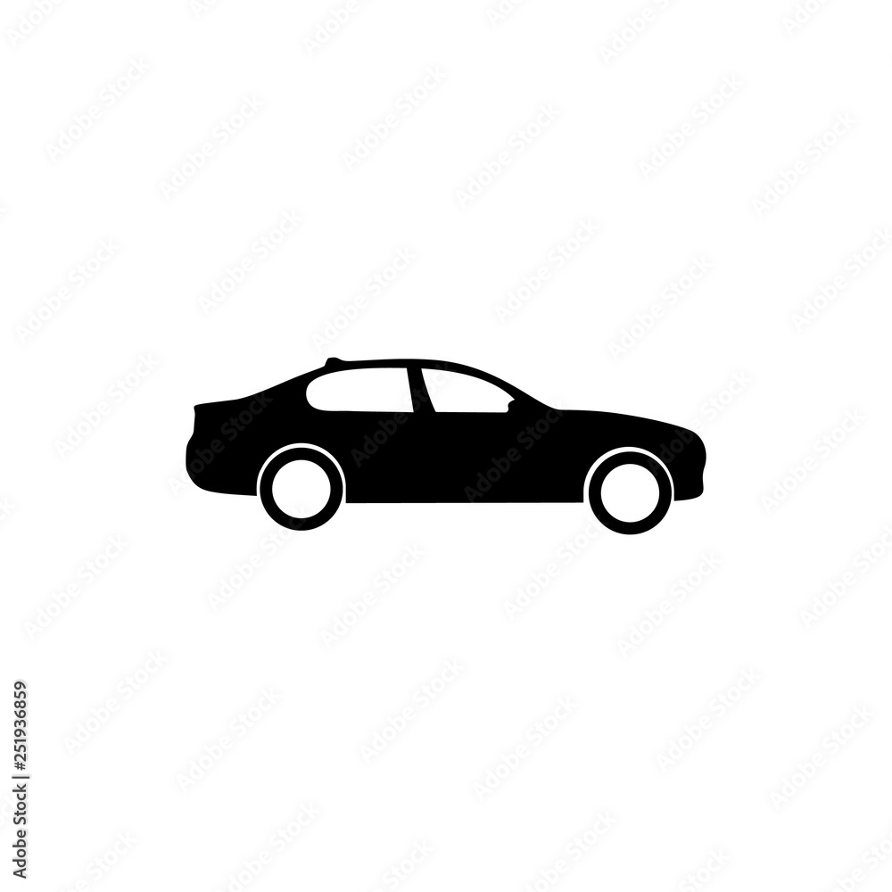 black car simple icon