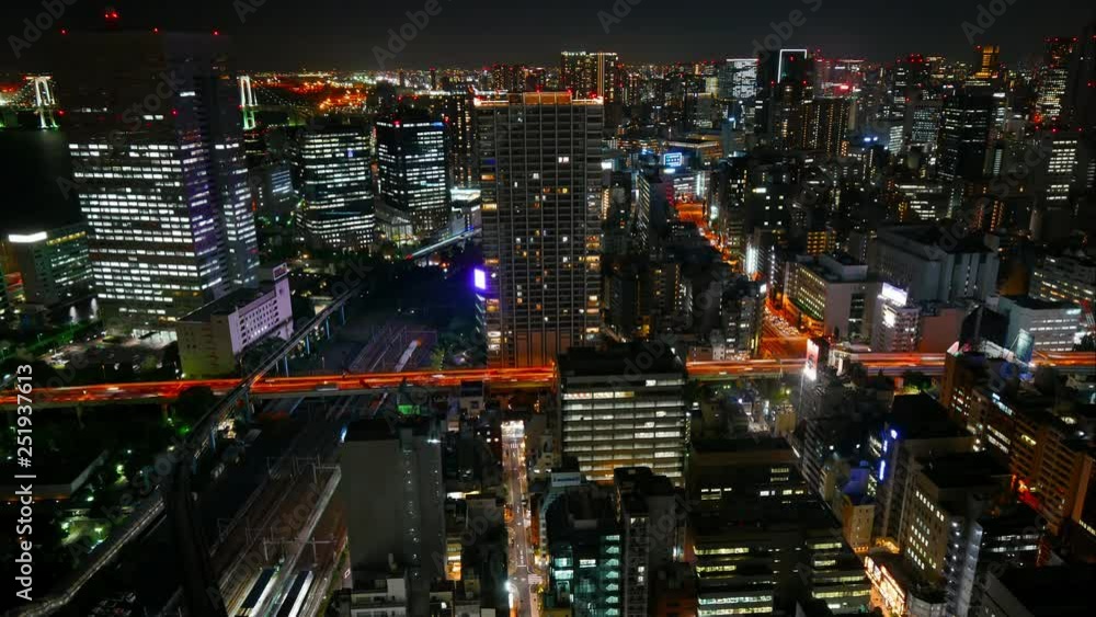 Time lapse view at Tokyo city in japan Time lapse view at Tokyo city in japan
