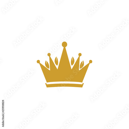 Canvastavla Golden crown icon