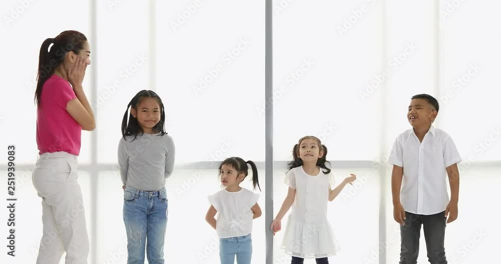 In acting class, teacher let student have a role play, personate to be a someone or animals that they like, concept for acting class. In acting class, teacher let student have a role play, personate to be a someone or animals that they like, concept for acting class.