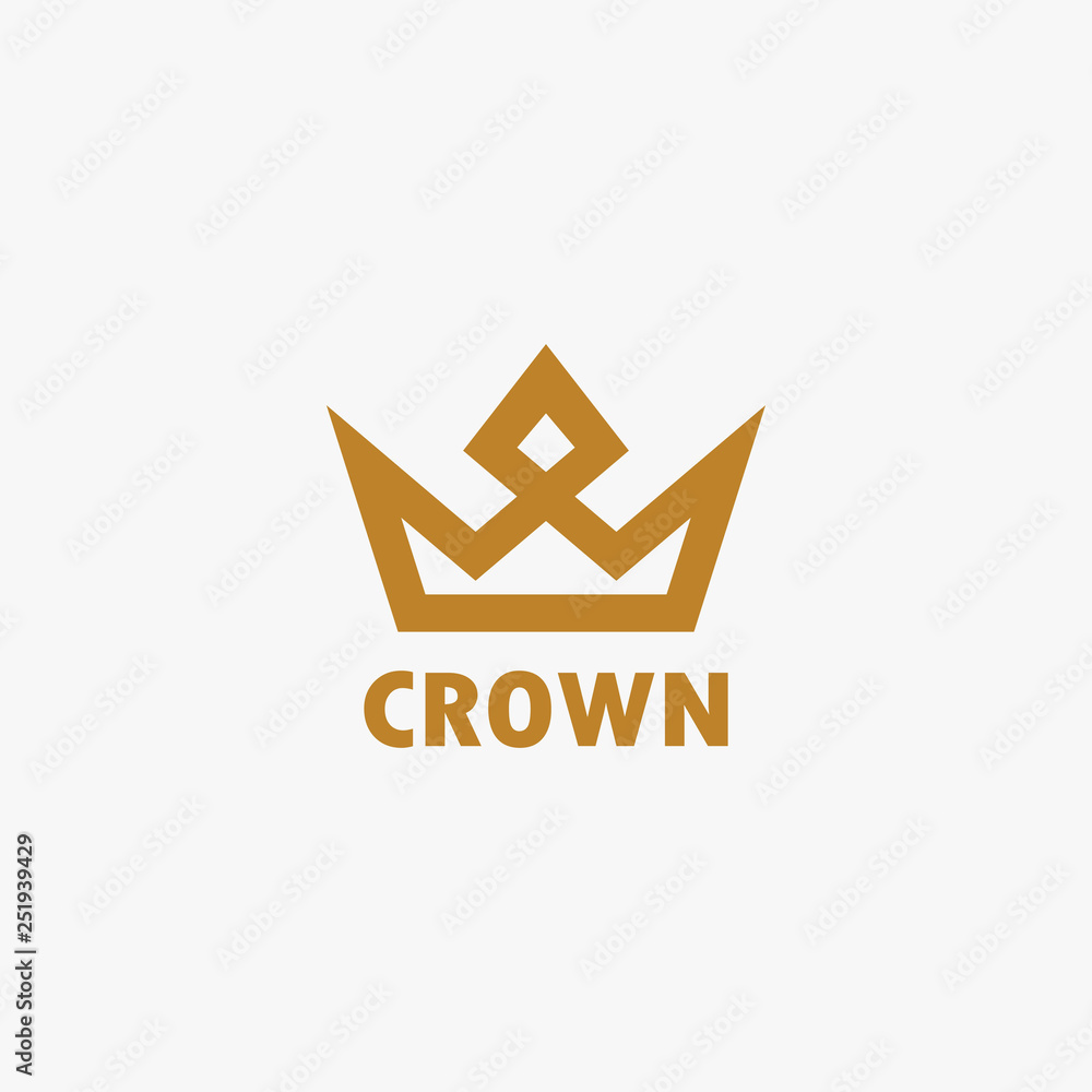 Simple crown logo design Simple crown logo design