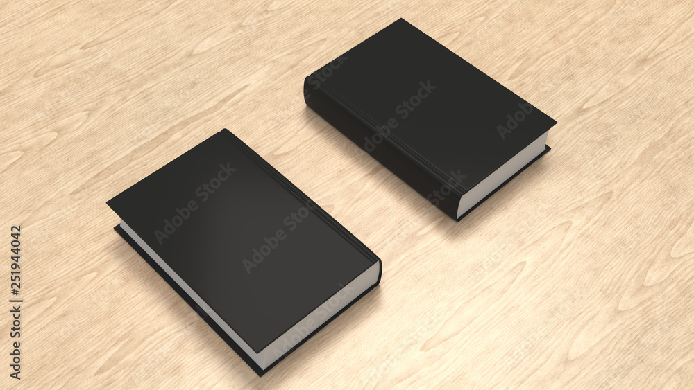 Mockup of blank vertical book Mockup of blank vertical book