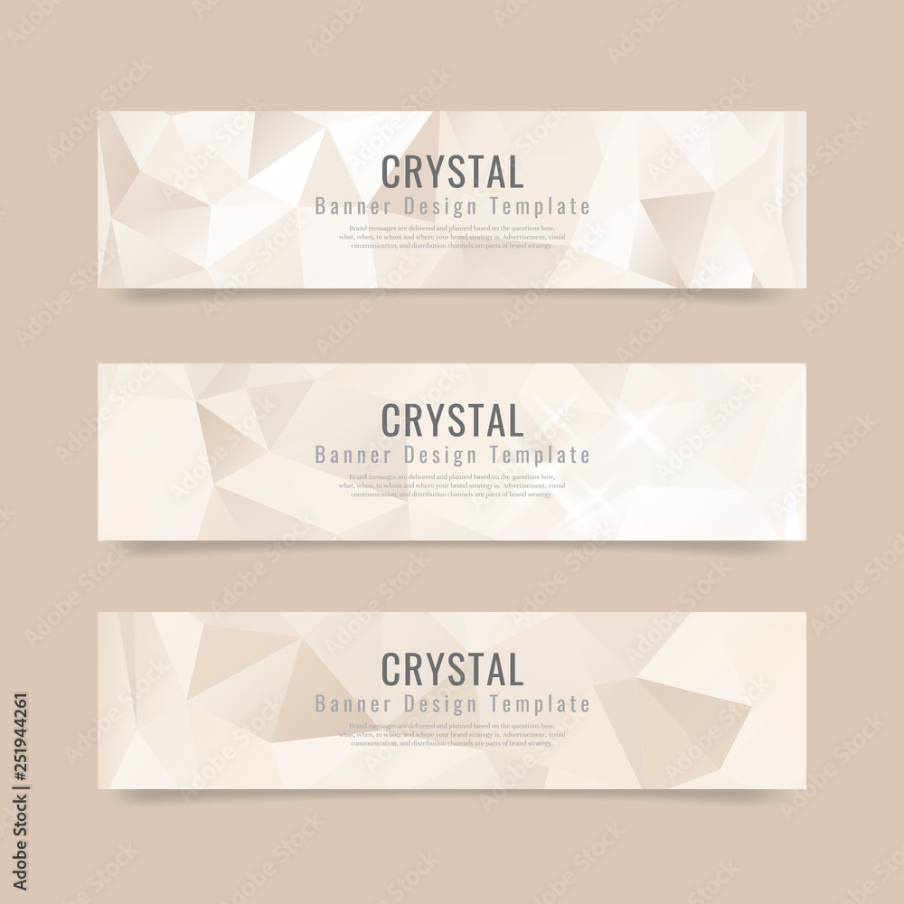 Crystal textured background collection