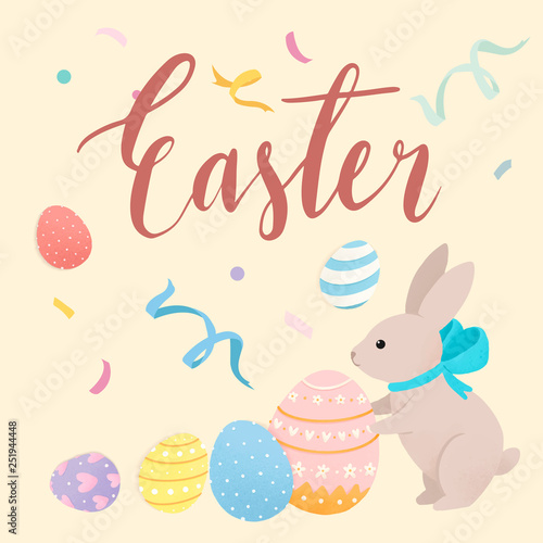 Happy Easter card design