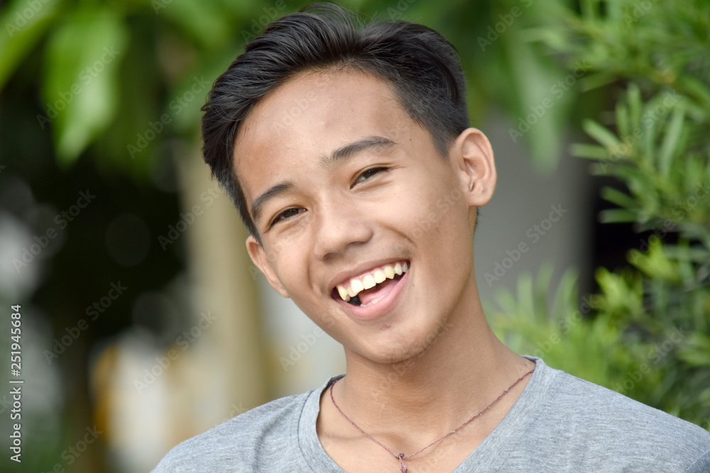 Young Asian Male Smiling Young Asian Male Smiling